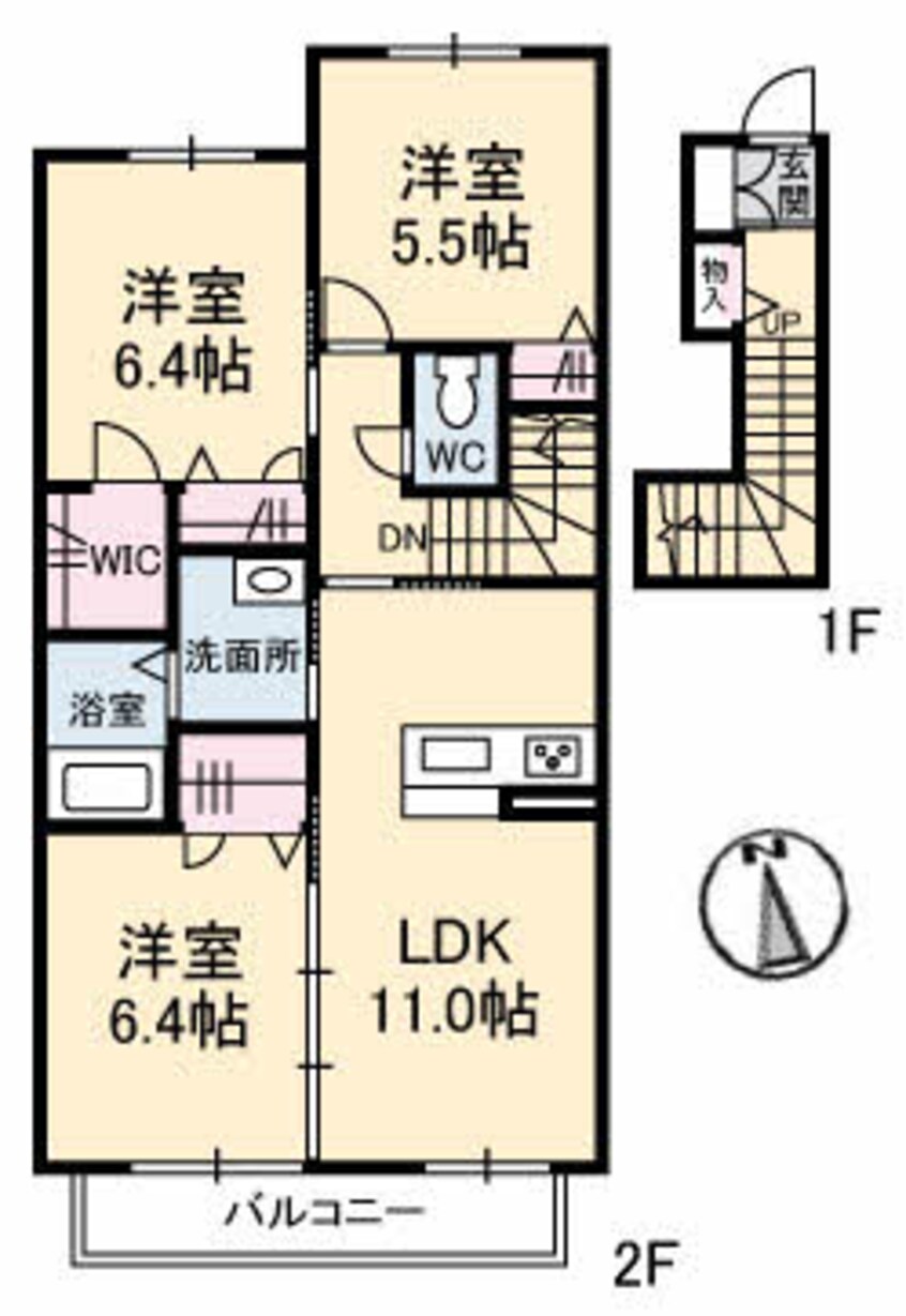 間取図 シャーメゾン カトレア