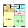 河崎ハイツ 2Kの間取り