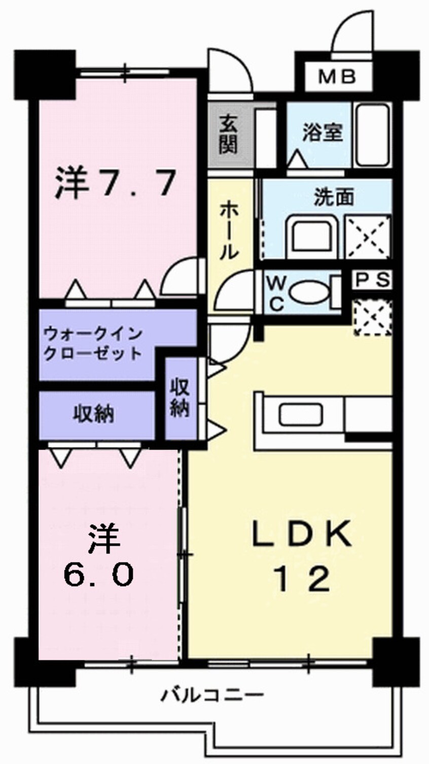 間取図 フランスクエア