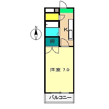 間取り図 ワンパースンハイツ