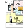 グリーンコートB棟 B棟 1LDKの間取り