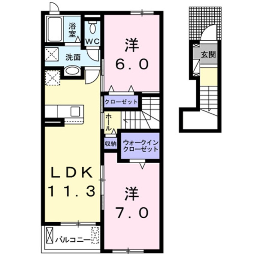 間取図 ヴィラ・イースト