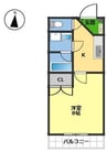 サンホーム南国 1Kの間取り