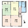 シャーメゾン橋田 A棟 3DKの間取り