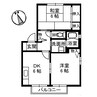 フレグランス篠原 B棟 2DKの間取り