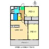 メゾン チノ丸 2LDKの間取り