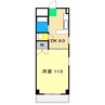 武内マンション 1DKの間取り