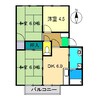 篠原ハイツ 3DKの間取り