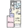 サニーグレイスＡ 1LDKの間取り
