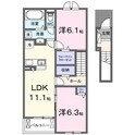 サニーグレイスＣの間取図