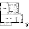 ファミールⅡ 1LDKの間取り