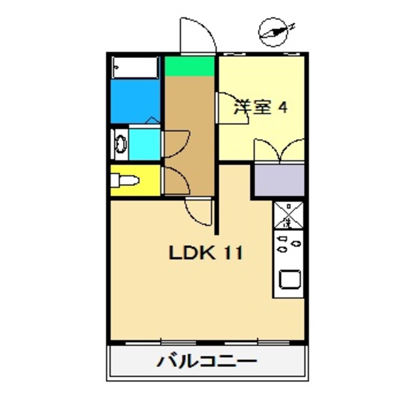 間取図 土佐くろしお鉄道ごめん・なはり線/のいち駅 徒歩5分 3階 築33年