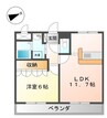 グランデフィアスケッタ 1LDKの間取り