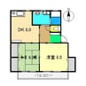 フルハウスⅡ 2DKの間取り