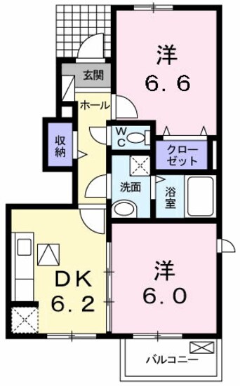 間取図 カーム・セイ　Ⅱ