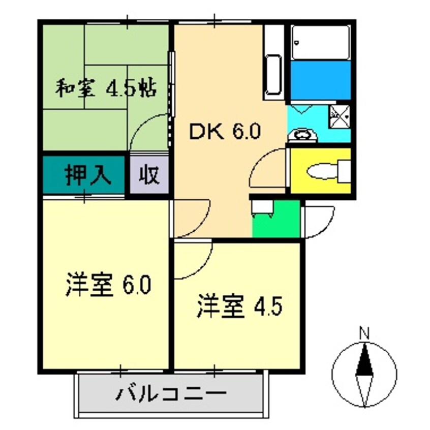 間取図 コーポごめんまち