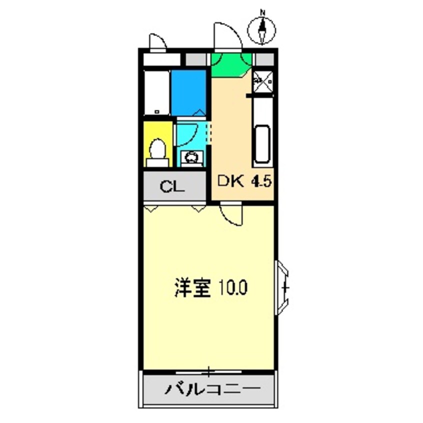 間取図 土佐くろしお鉄道ごめん・なはり線/立田駅 徒歩13分 1階 築23年