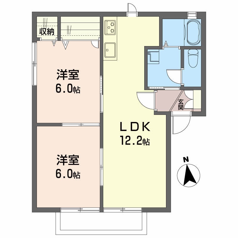 間取り図 森田ハイツ A棟