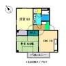 フォブール松岡 A棟 2DKの間取り
