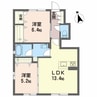 シャーメゾン ルポール 西野 2LDKの間取り