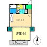 メロディーハウス 1DKの間取り