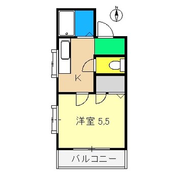 間取図 コーポあゆみ Ⅱ