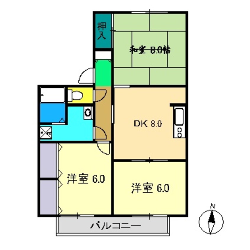 間取図 メナージュＳ A棟