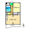 グレース南国 1LDKの間取り