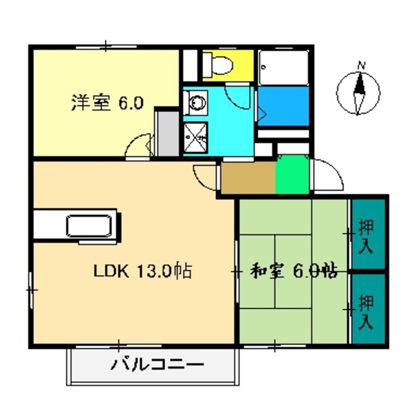 間取図 ヴィラ舟入 Ｃ棟