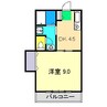 セントファーム Ⅱ 1DKの間取り