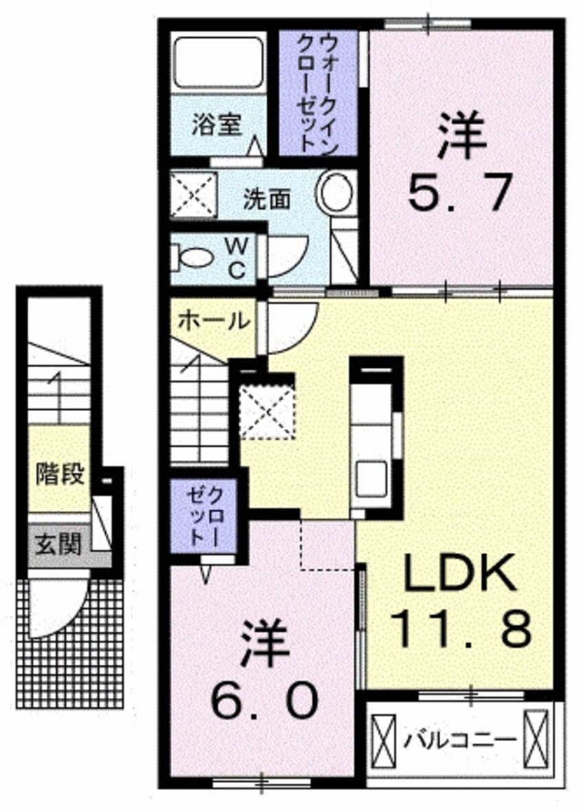 間取図 ヴィラ・アルバーダ　Ｃ