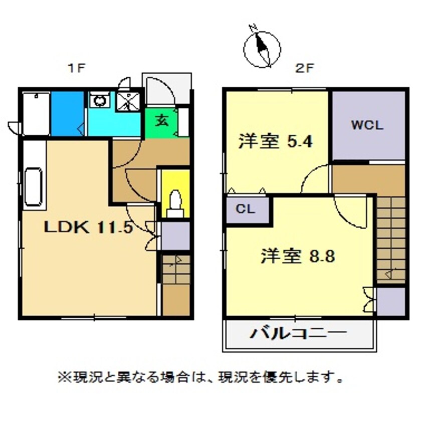 間取図 メゾネットときわ