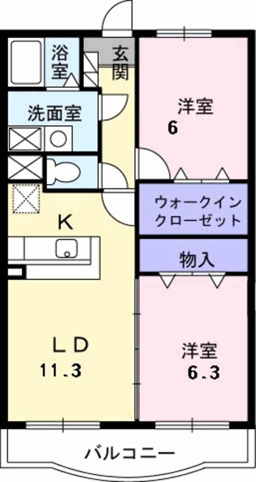 間取図 ノ－ブル西野