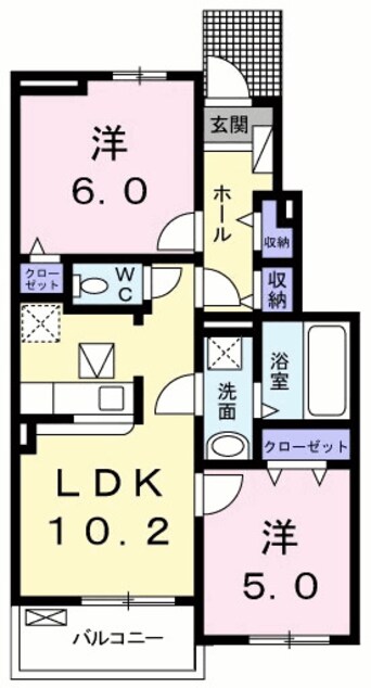 間取図 ピーコック　Ⅲ