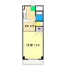 武内マンション 1DKの間取り