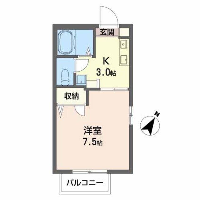 間取図 サン・ビレッジ百石