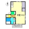 ラポール野本 C棟 1Rの間取り