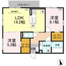 Bella Foresta 後免 2LDKの間取り