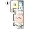 ラ メゾンあけぼのⅠ 1LDKの間取り