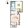 ラ メゾンあけぼのⅠ 1LDKの間取り