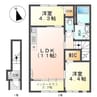 ラ メゾンあけぼのⅡ 2LDKの間取り