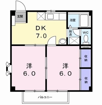 間取図 タウニー八王子Ⅱ