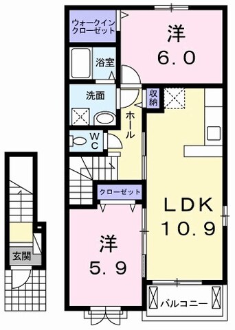 間取図 サンモール・南国Ａ