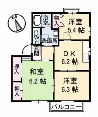 間取図 シャーメゾン21 C棟