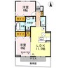 サルーチェ A棟 2LDKの間取り