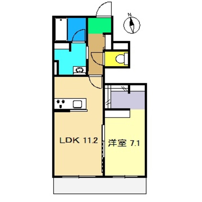 間取図 シャーメゾン篠原