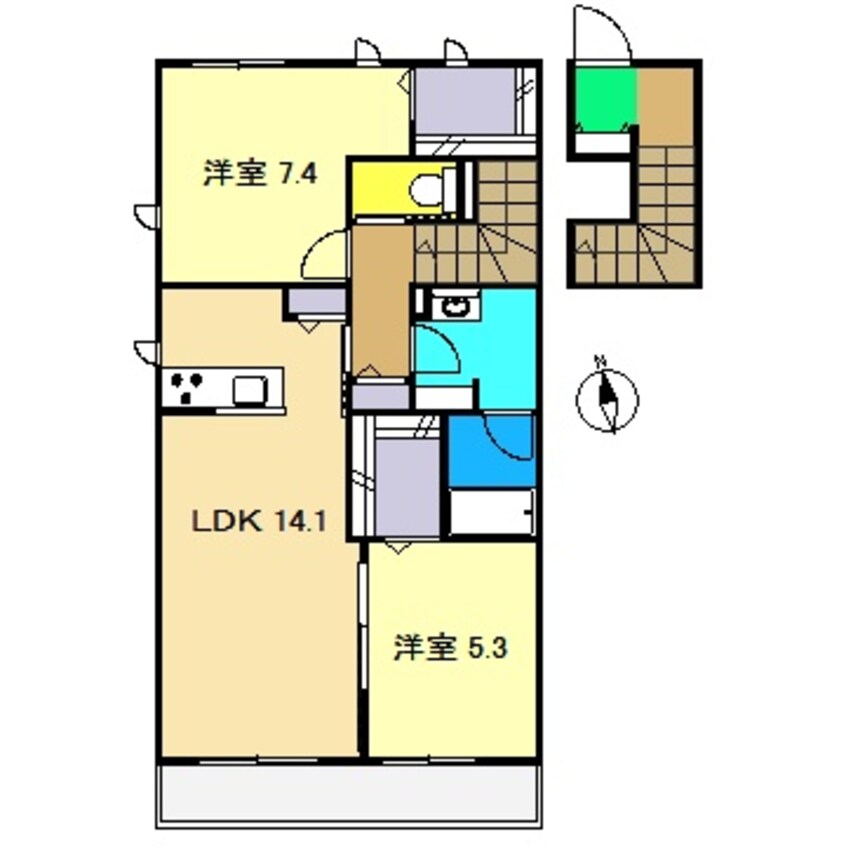 間取図 シャーメゾン篠原