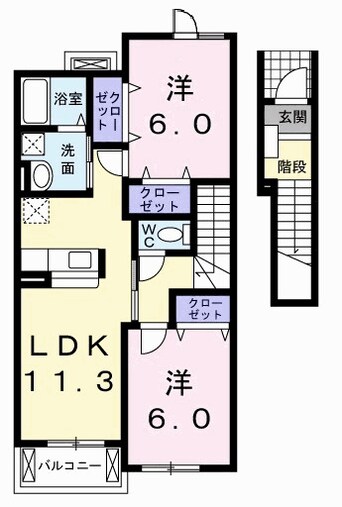 間取図 エコライフ野地　第１号棟