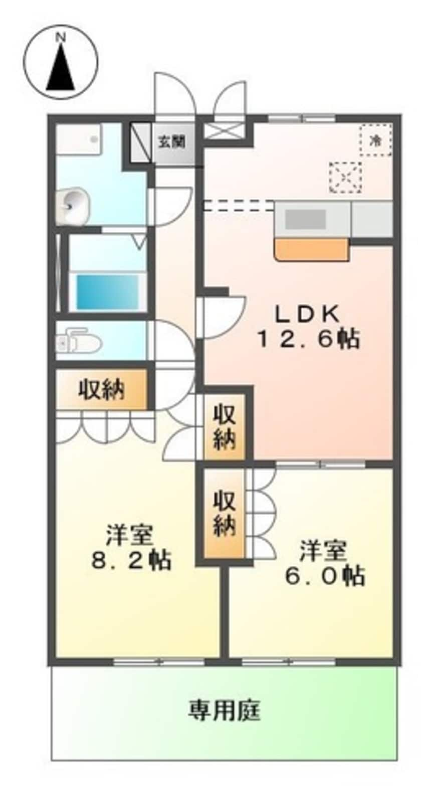 間取図 フローラル・アベニュー壱番館