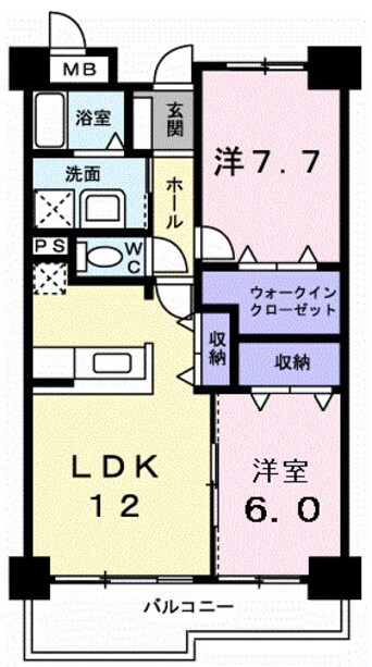 間取図 フランスクエア